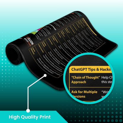 Smart Desk Mat MASTERING ChatGPT + Free Gifts